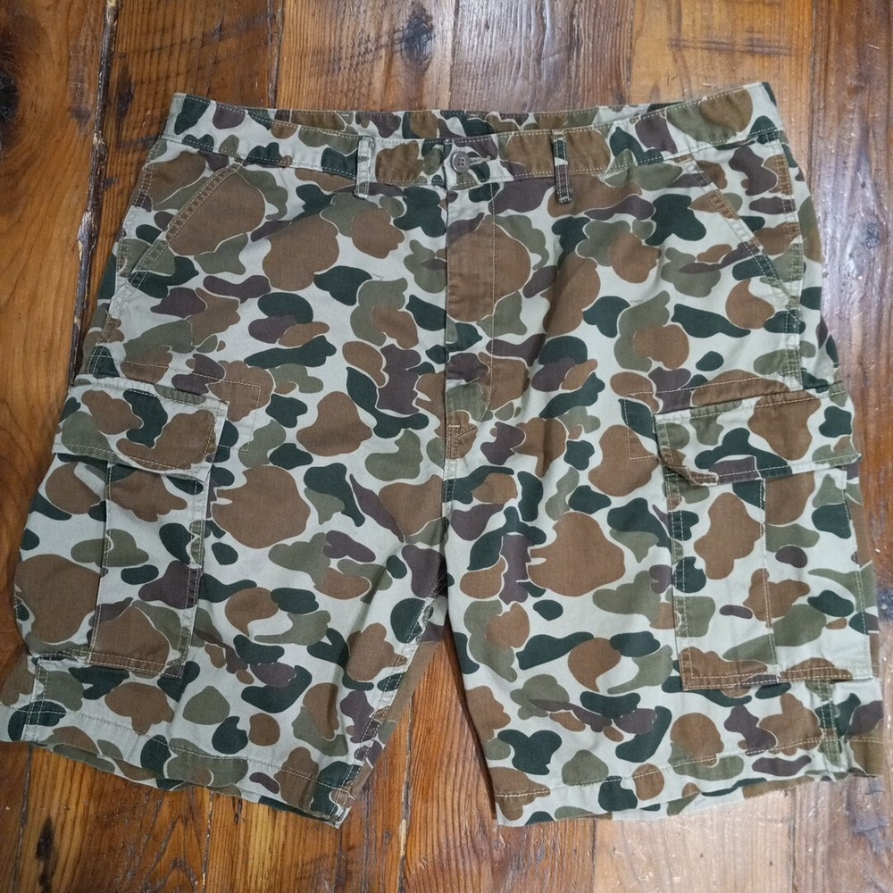 Levi's Shorts Mens 40 Green Brown Camo Cargo Pockets Classic Mens Skateboarding